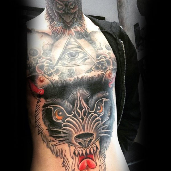 kehlen hals tattoo 116