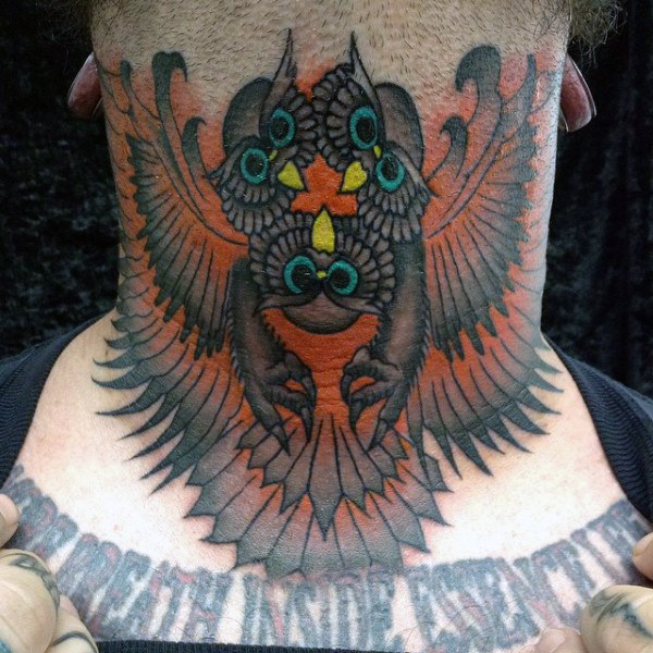 kehlen hals tattoo 146