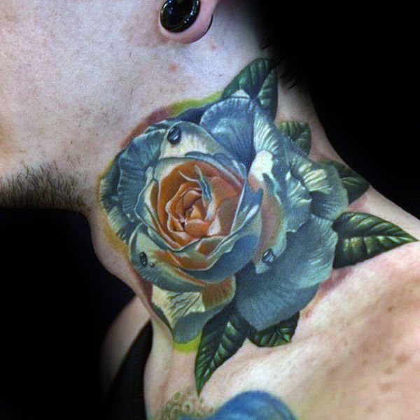 kehlen hals tattoo 148