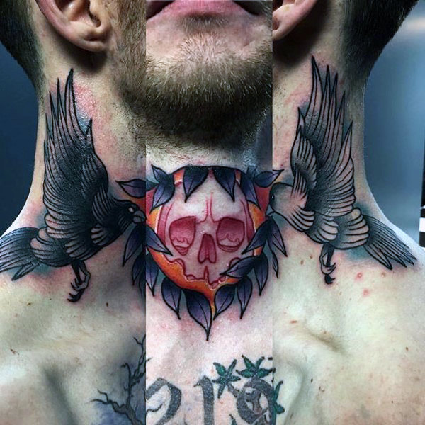 kehlen hals tattoo 28