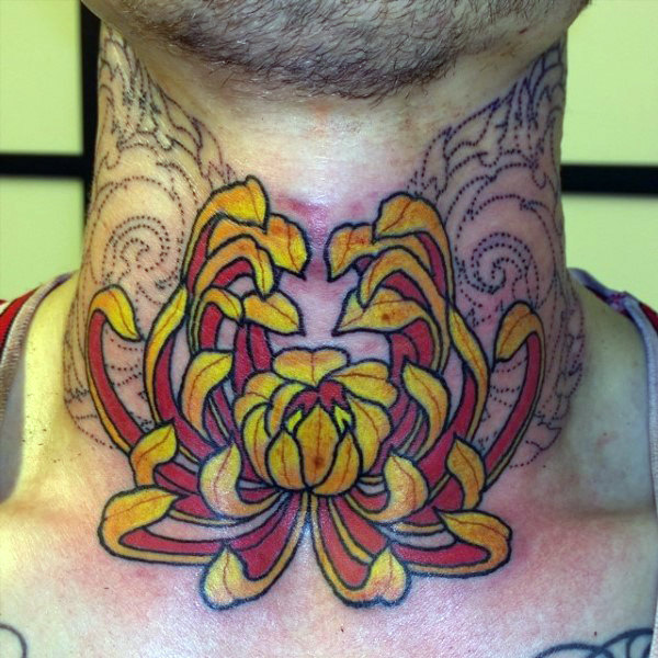 kehlen hals tattoo 30