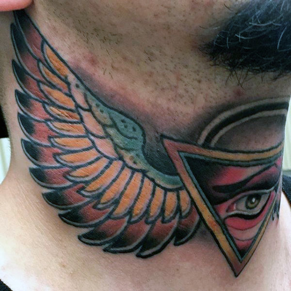 kehlen hals tattoo 32
