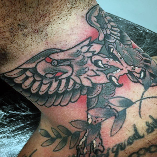 kehlen hals tattoo 62