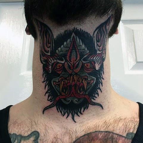 kehlen hals tattoo 68