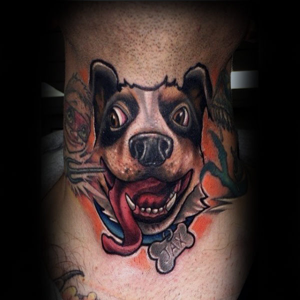 kehlen hals tattoo 72