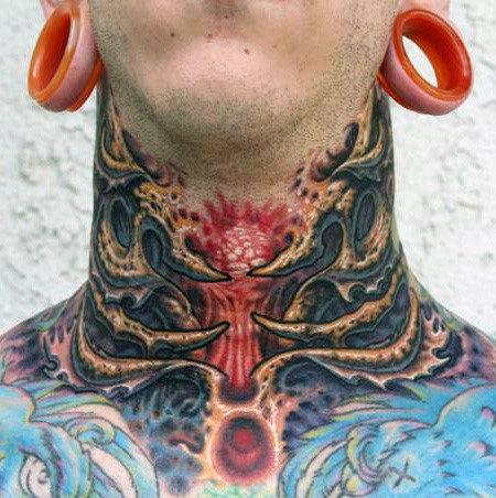 kehlen hals tattoo 80