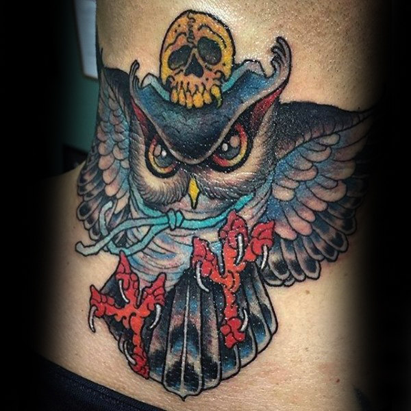 kehlen hals tattoo 82