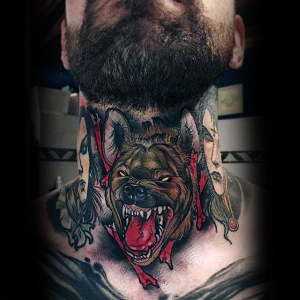 kehlen hals tattoo 94