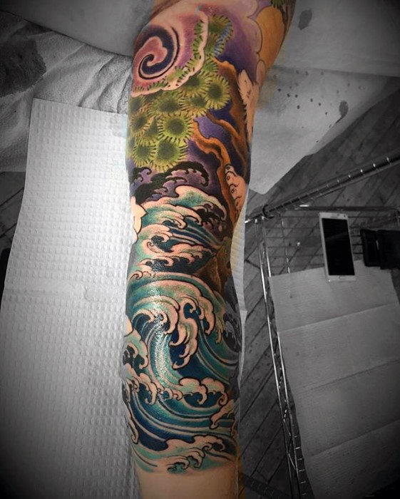 japanische wellen tattoo 03