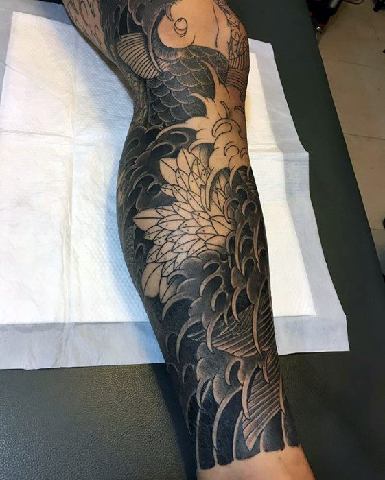 japanische wellen tattoo 15