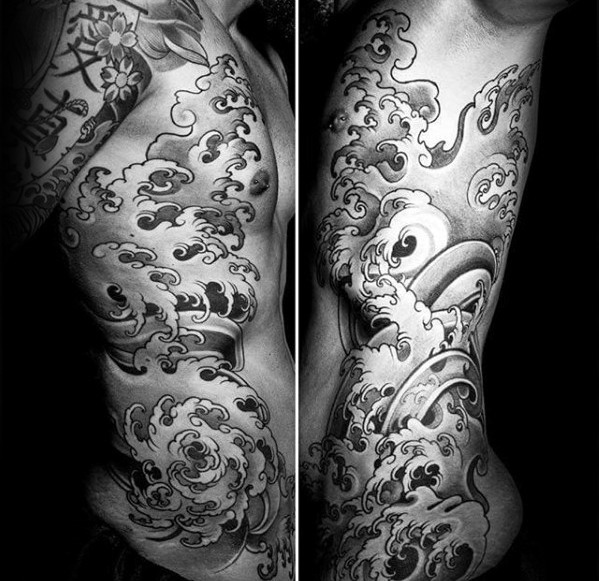 japanische wellen tattoo 17