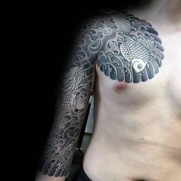 japanische wellen tattoo 37