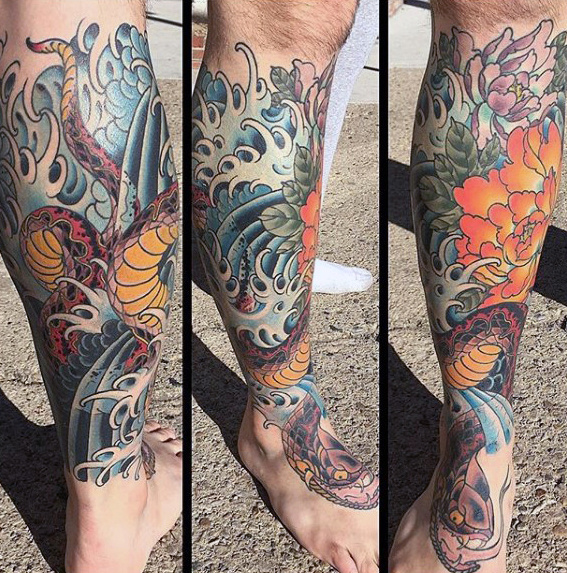 japanische wellen tattoo 57
