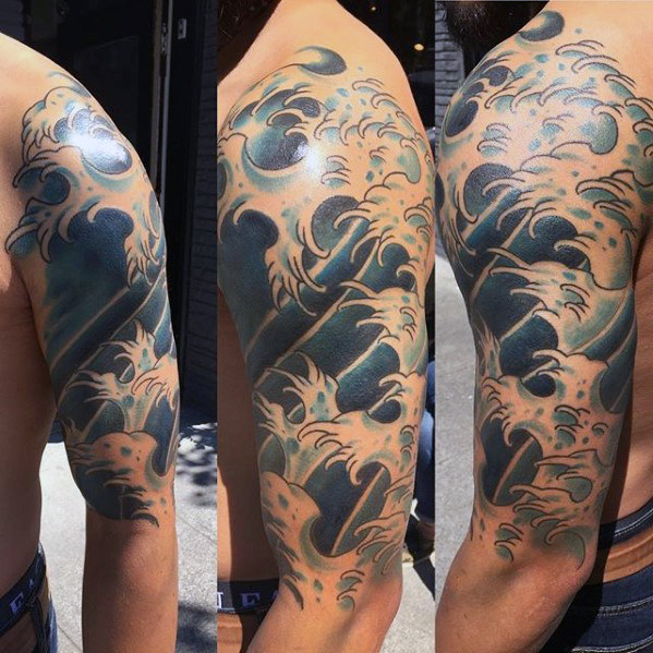japanische wellen tattoo 91