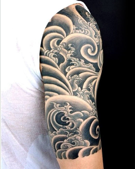 japanische wellen tattoo 99