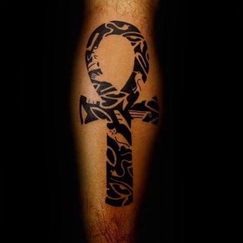 anj ankh kreuz tattoo 105