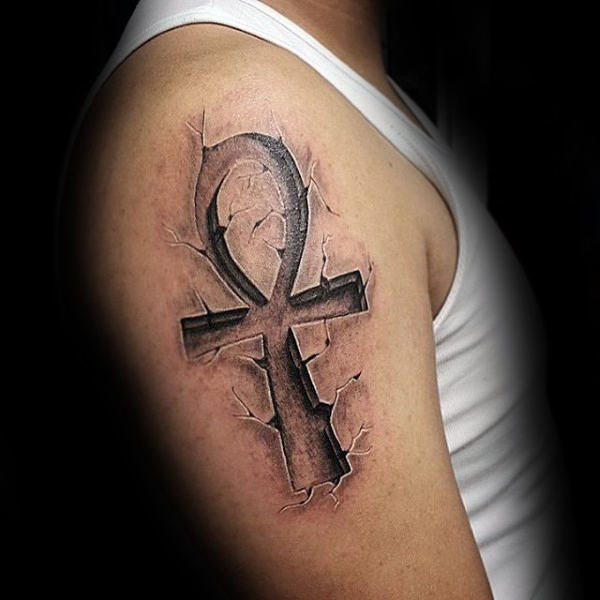 anj ankh kreuz tattoo 111