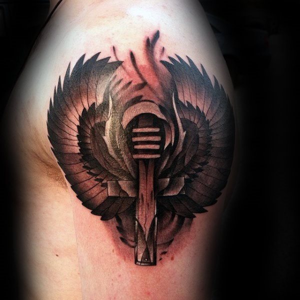 anj ankh kreuz tattoo 51