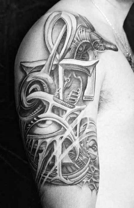anj ankh kreuz tattoo 72