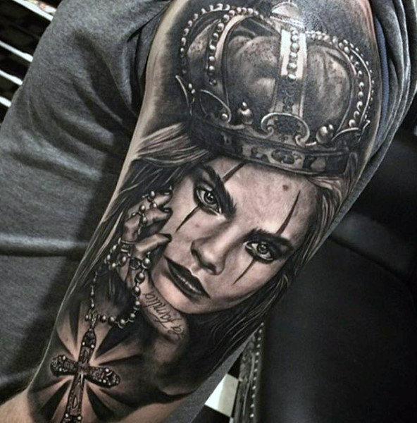 krone tattoo 187