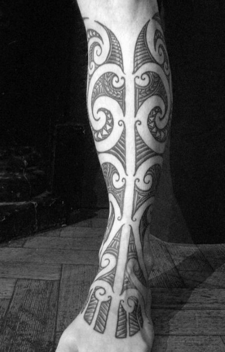 schienbein tattoo 107
