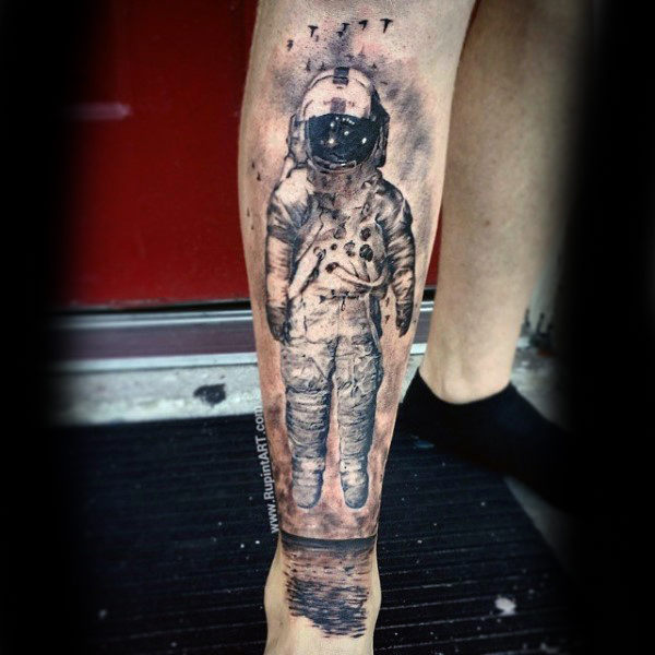 schienbein tattoo 111