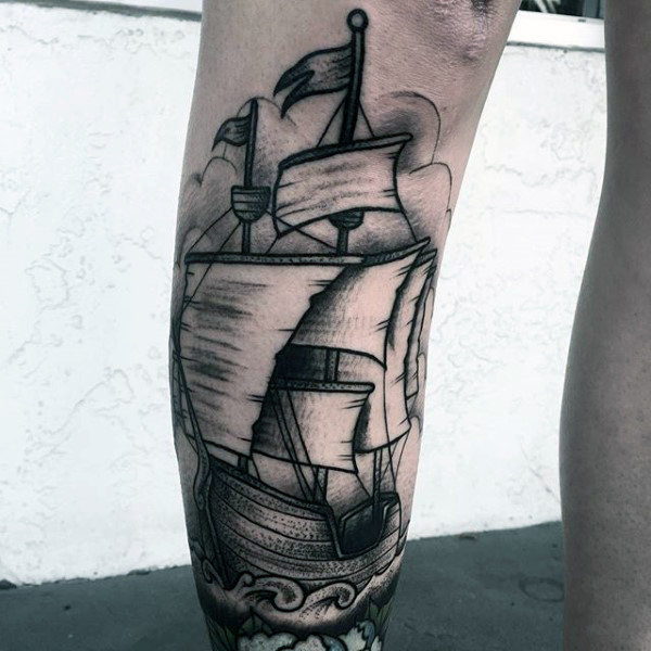 schienbein tattoo 117