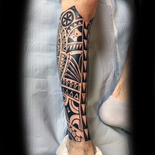 schienbein tattoo 119