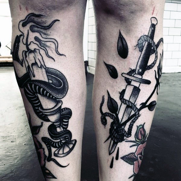 schienbein tattoo 13