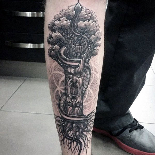 schienbein tattoo 145