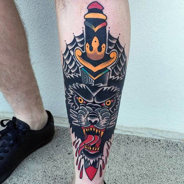 schienbein tattoo 153