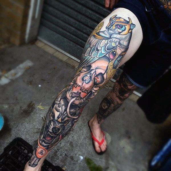 schienbein tattoo 41
