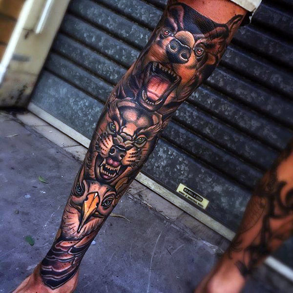 schienbein tattoo 71