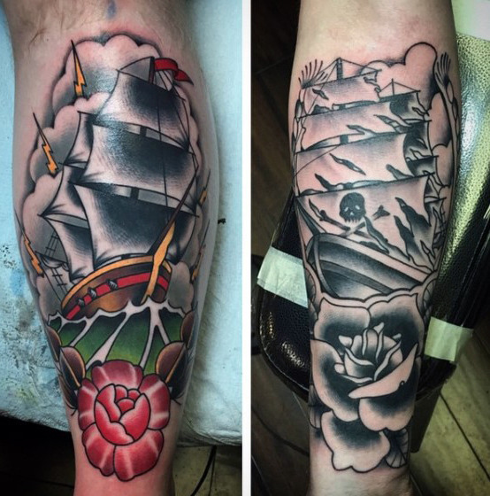 schienbein tattoo 89