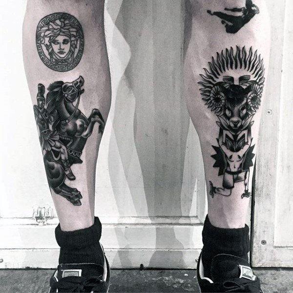 schienbein tattoo 93