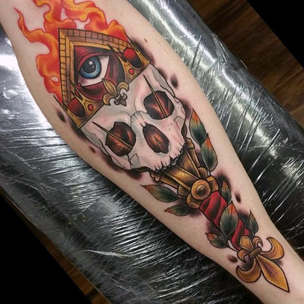 schienbein tattoo 99