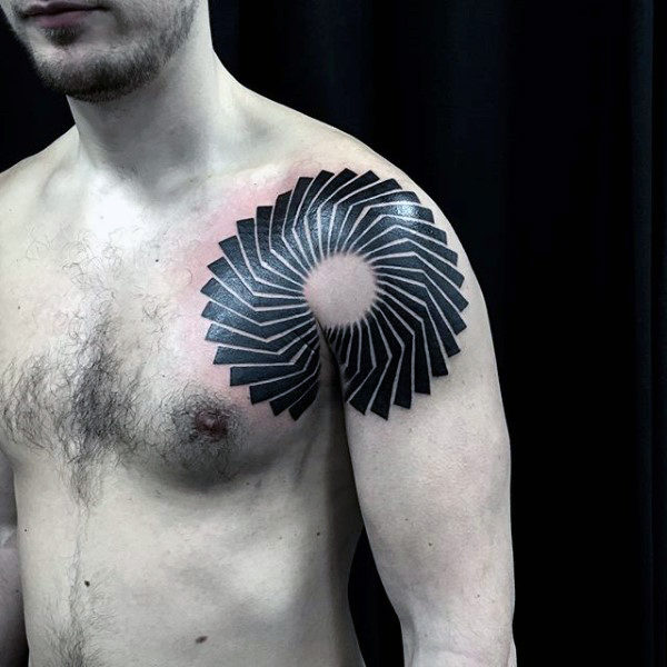 schwarz blackwork tattoo 117