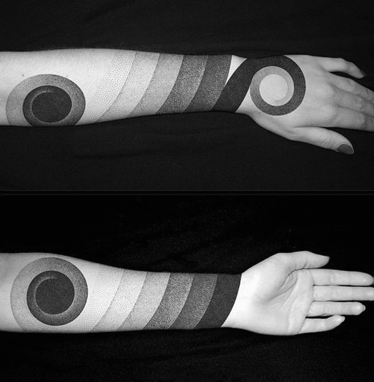 schwarz blackwork tattoo 139