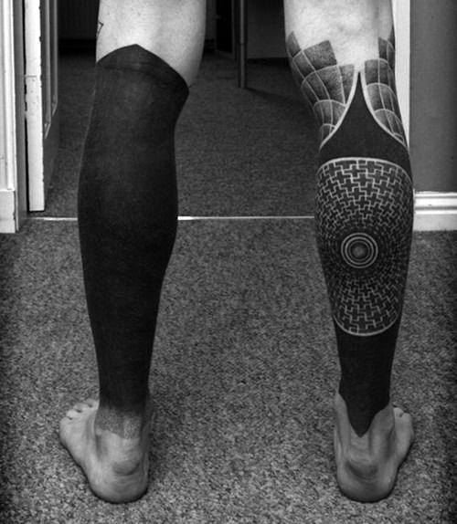 schwarz blackwork tattoo 61