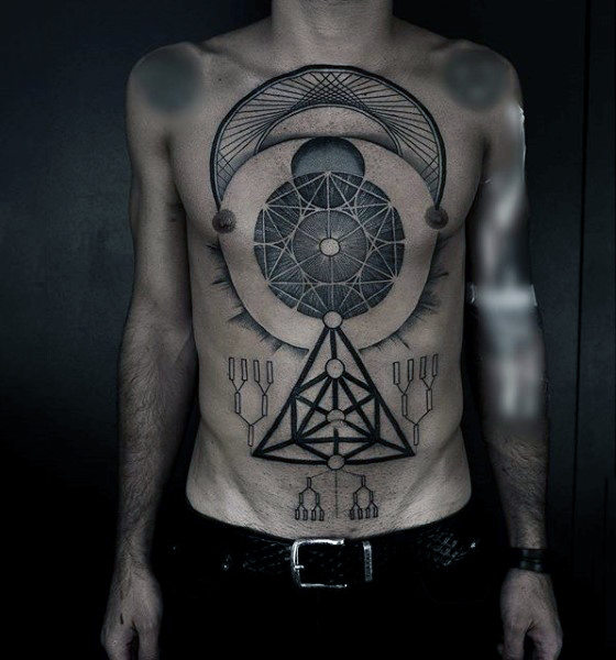 schwarz blackwork tattoo 65