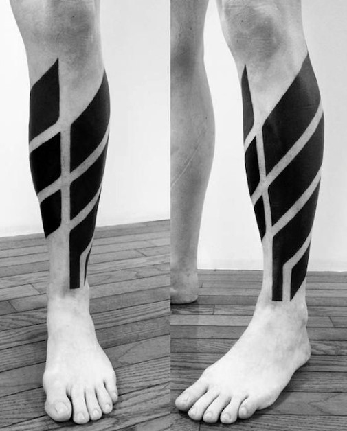 schwarz blackwork tattoo 97