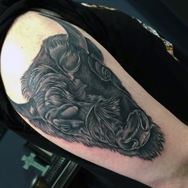 bison tattoo 107