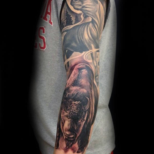 bison tattoo 17