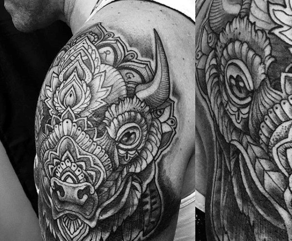 bison tattoo 27