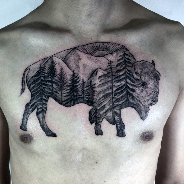 bison tattoo 31
