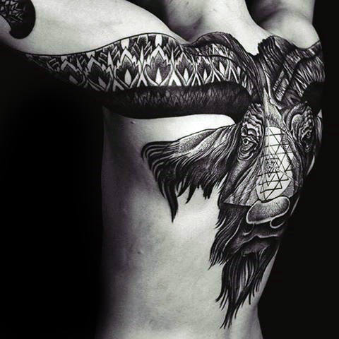 bison tattoo 45