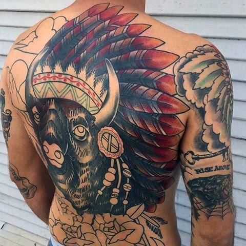 bison tattoo 83