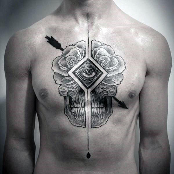 brust tattoo 1710