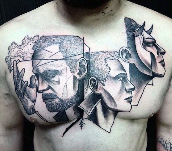 brust tattoo 542