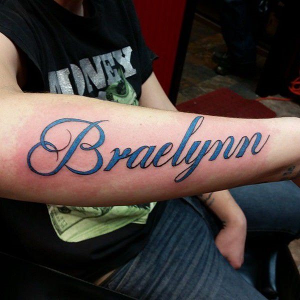 name tattoo 1990